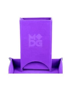 Fold Up Velvet Dice Tower Purple
