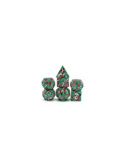 RPG Metal Dice Set Pit Viper Dragon Scale (7)