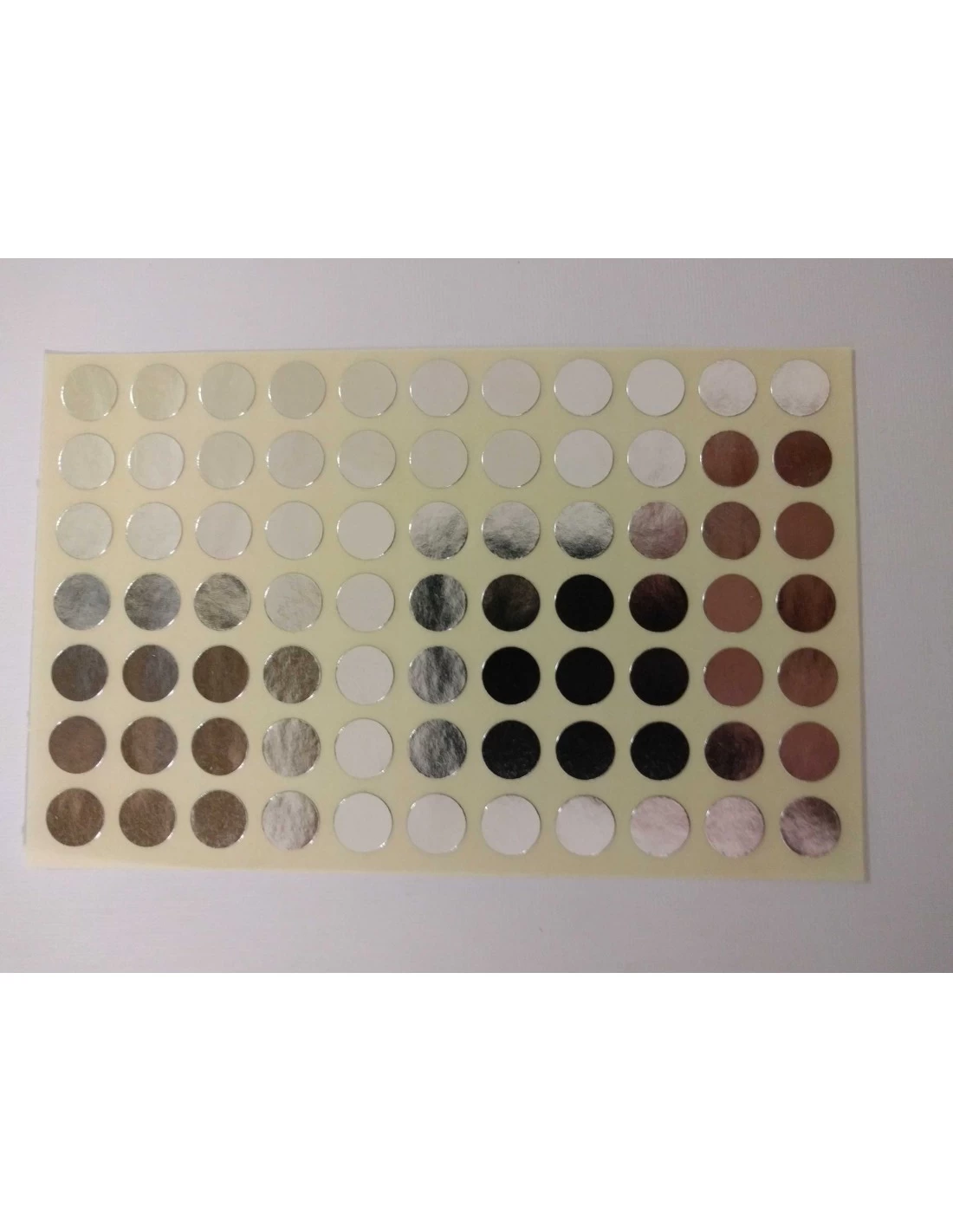 Stickervel Stippen Zilver 8,5mm